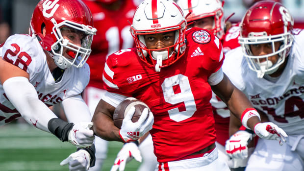 Ajay Allen 2022 Nebraska vs Oklahoma football USATSI_19063171